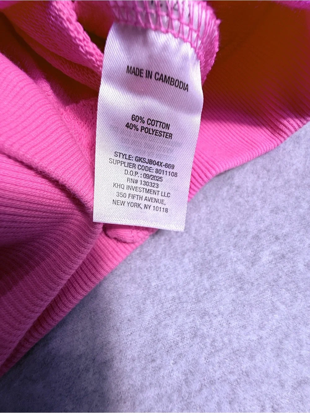 NWT Gap Kids Girls Pink Full‎ Zip Hoodie Sweatshirt Size S 6/6X